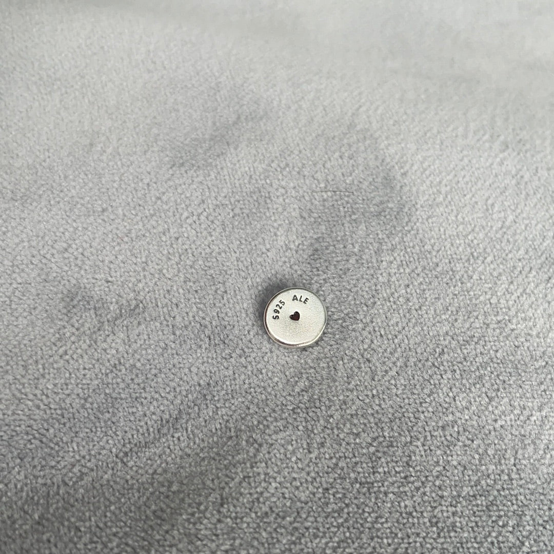 Genuine Pandora Garnet Red Disc Petite Charm