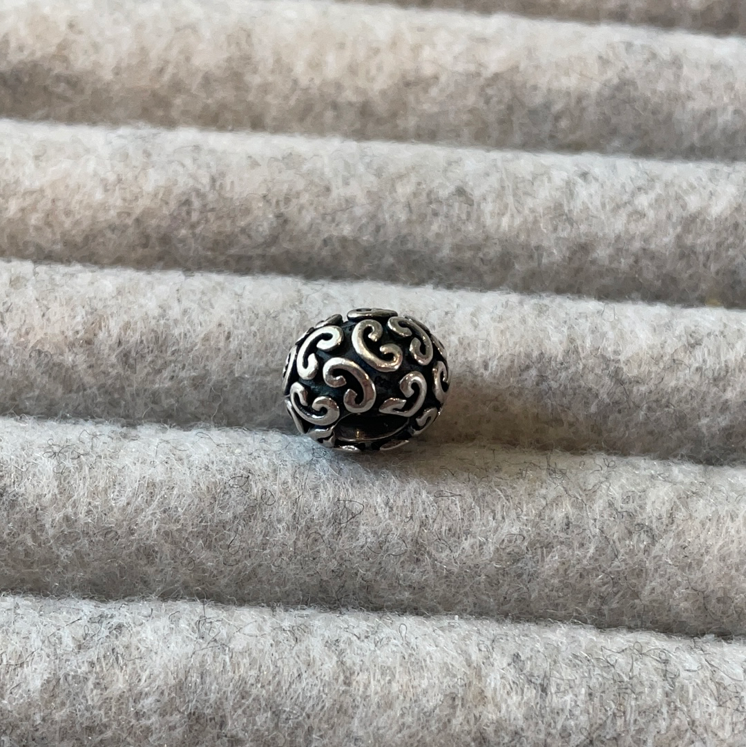 Genuine Pandora Swirl C Charm Retired