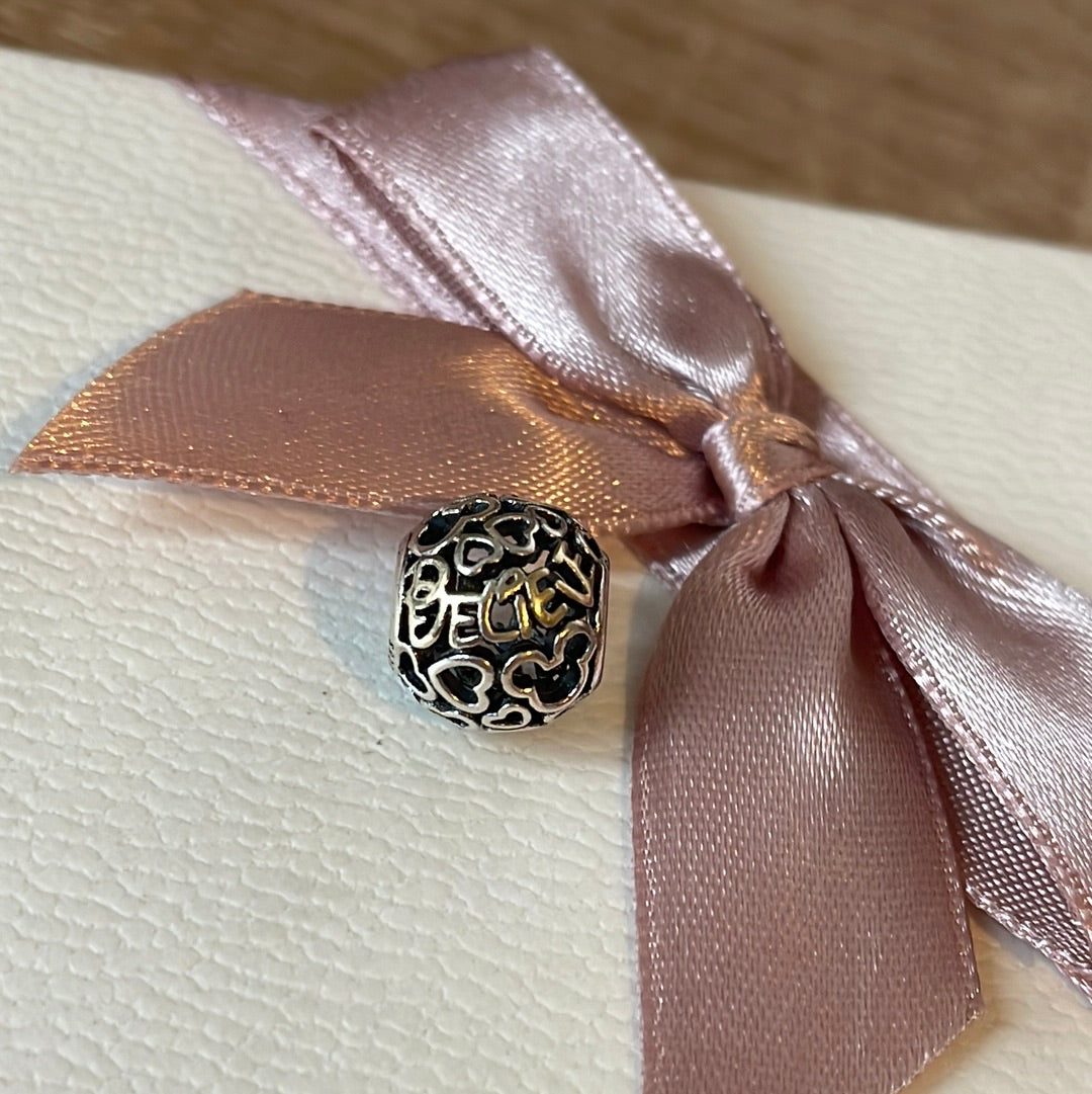 Genuine Pandora Disney Believe Two Tone American Exclusive Charm