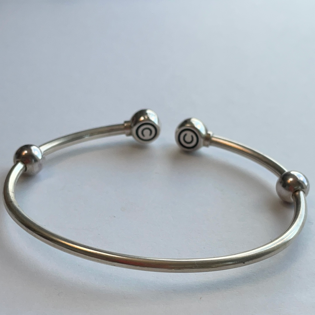 Genuine Chamilia Open Torque Bangle Size Extra Large 21cm
