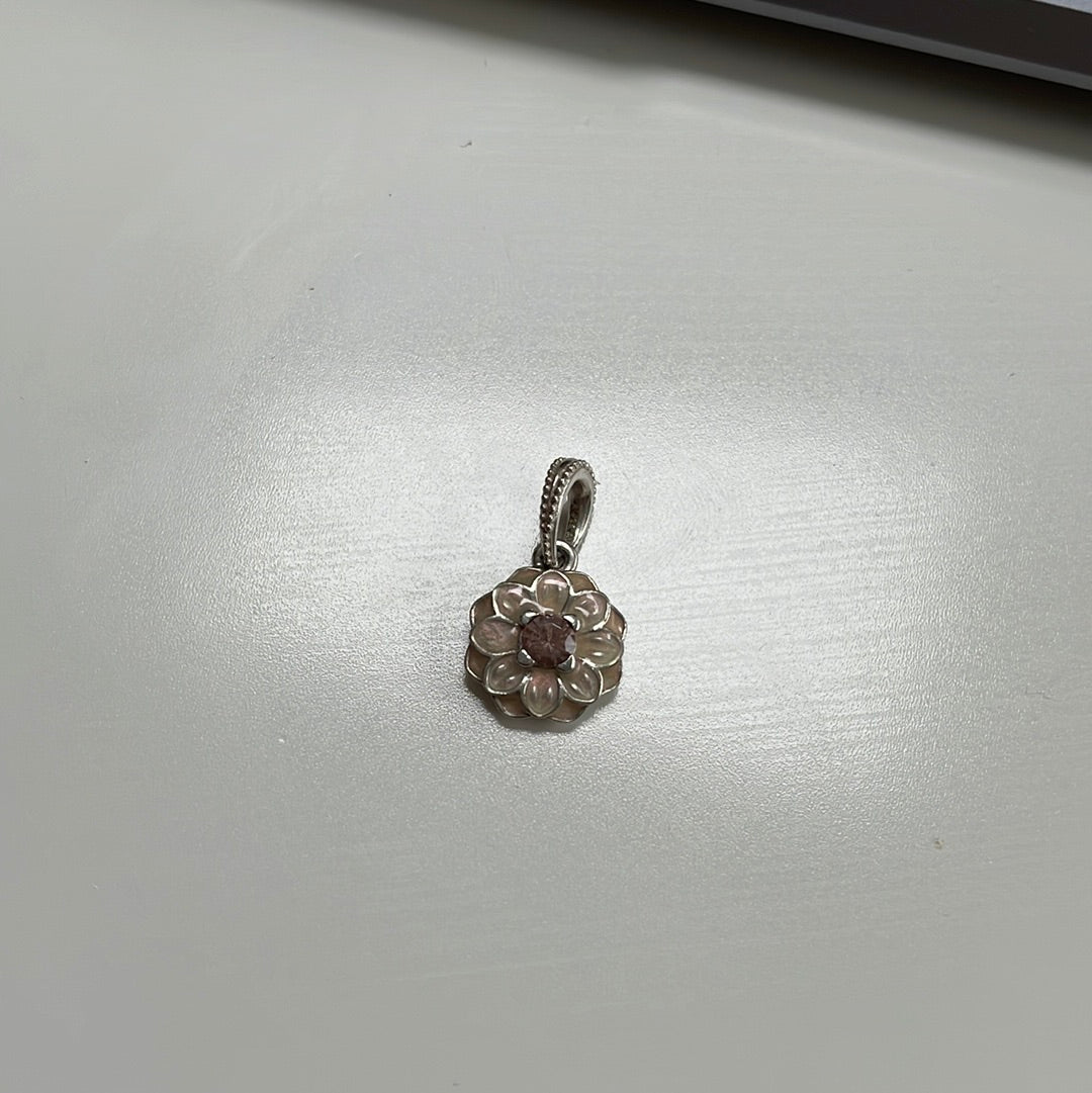 Genuine Pandora Pink Magnolia Flower Charm Dangle Charm
