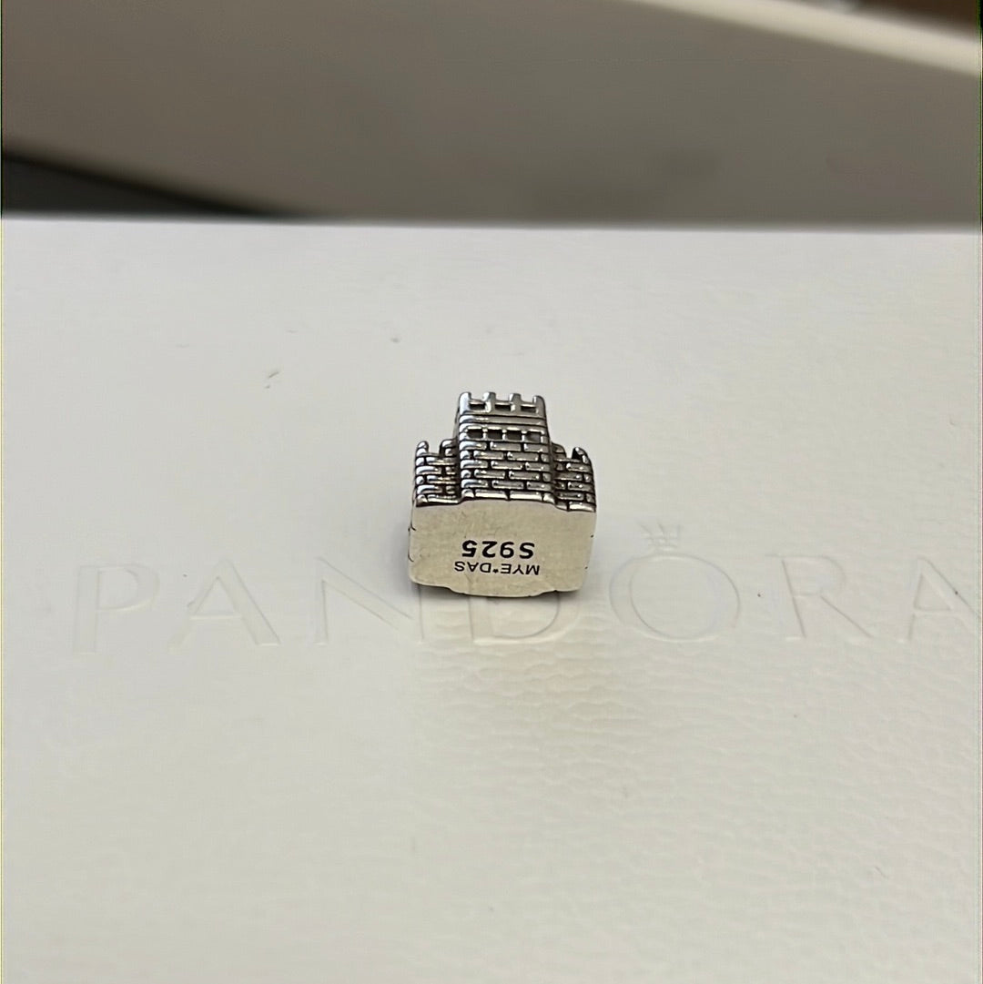 Sterling Silver Castle Scottish Welsh Celtic Charm