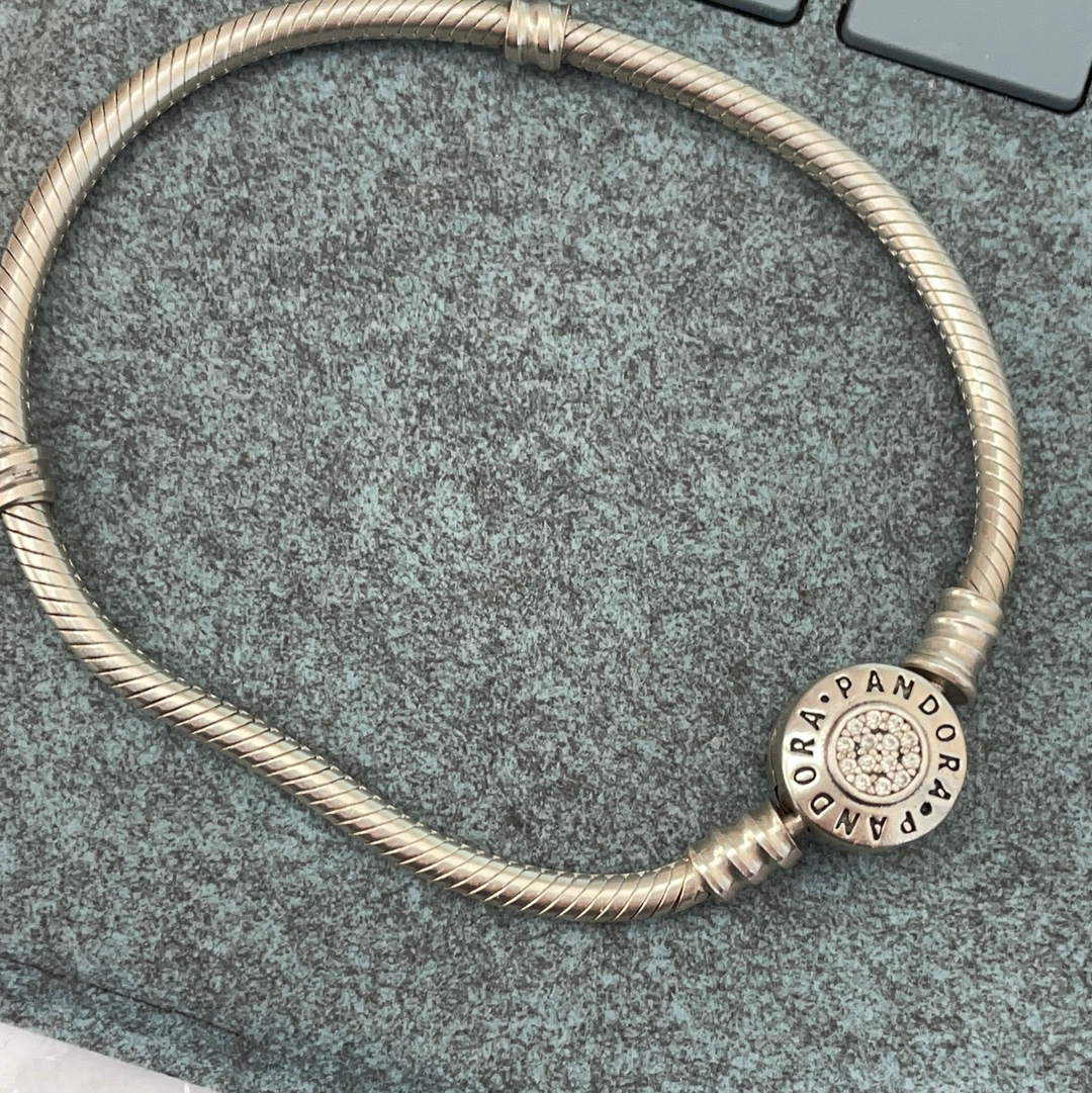 UNBRANDED Pandora Pave Logo Clasp 19cm CHEAP