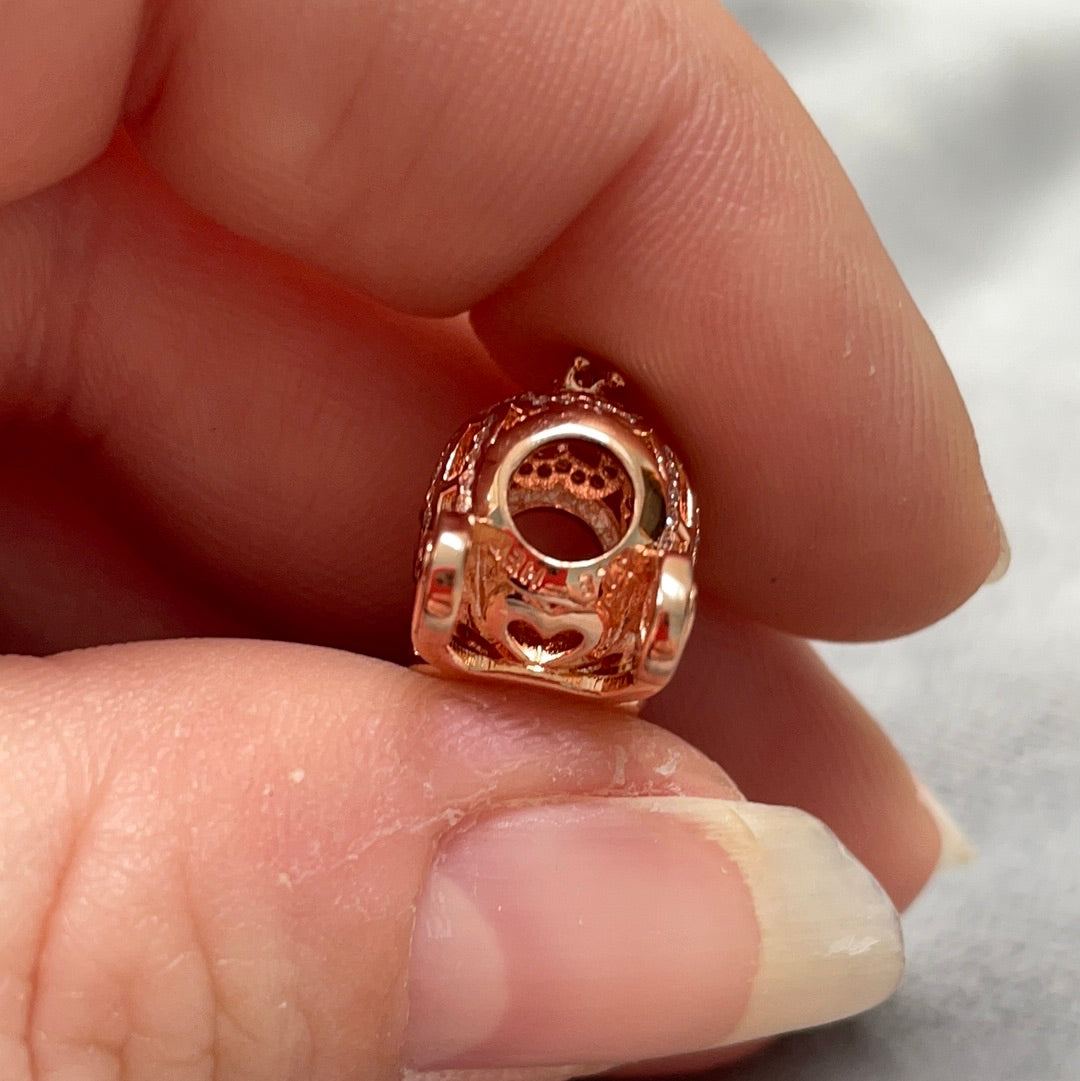 Genuine Pandora Rose Gold Disney Princess Cinderella Carriage