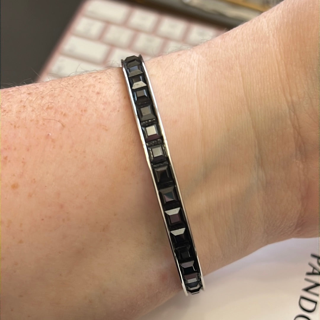 Genuine Calvin Klein Black Stone Size Medium Bangle