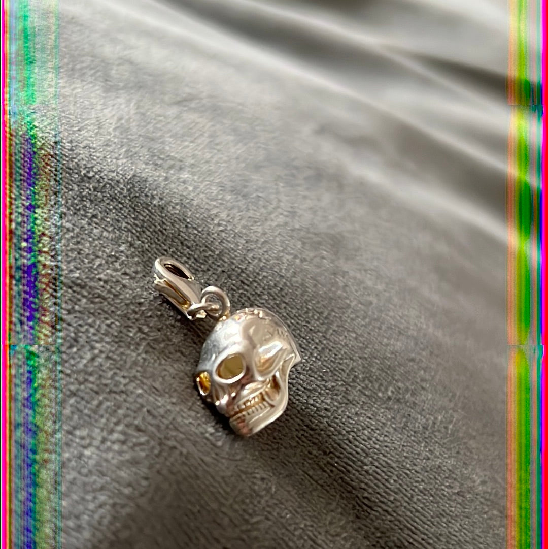 Thomas Sabo Sterling Silver Skull Clip Charm