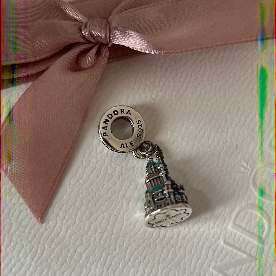 Unbranded Hong King Disney Castle Dangle Charm Disney