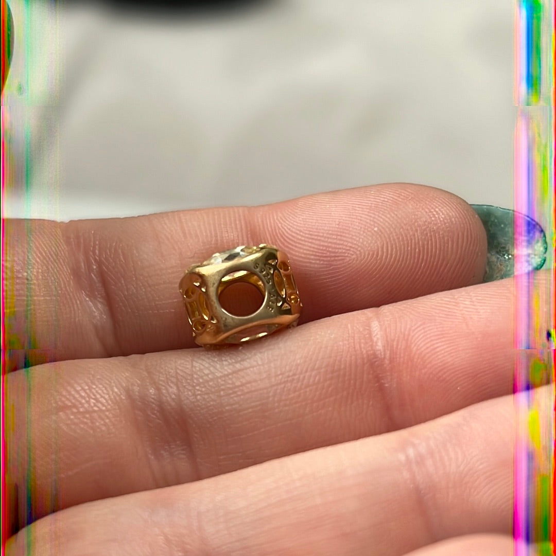 Genuine Pandora Shine Gold Fortune Cookie CZCharm