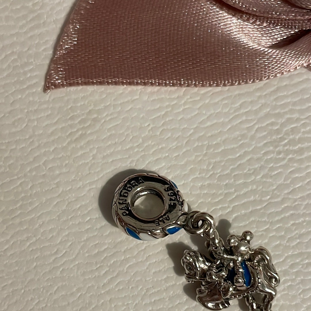 Genuine Pandora Disney Parks Exclusive Minnie and Mickey Carousel Charm Horse