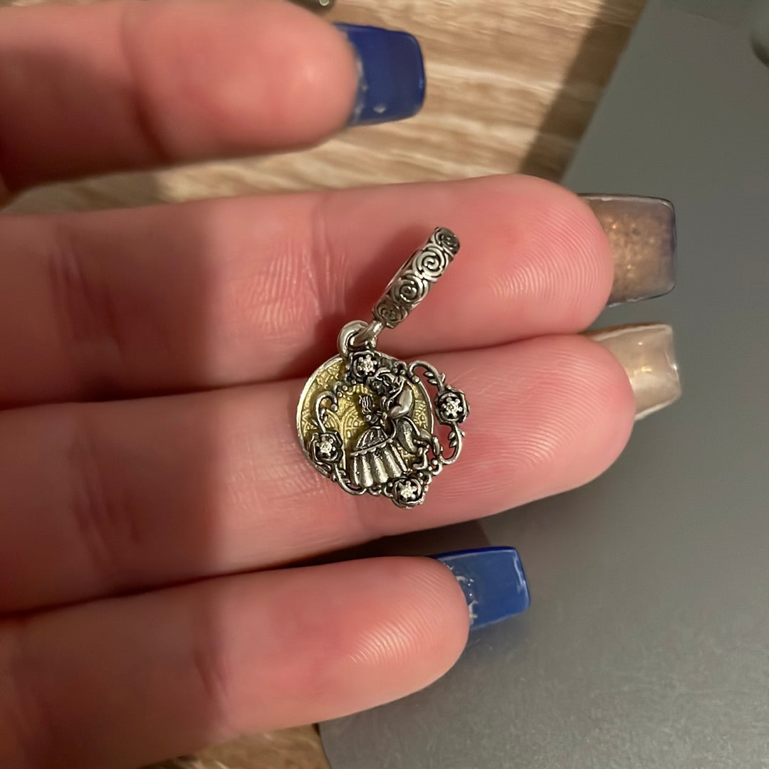 Genuine Pandora Disney Beauty and the Beast Dance Charm