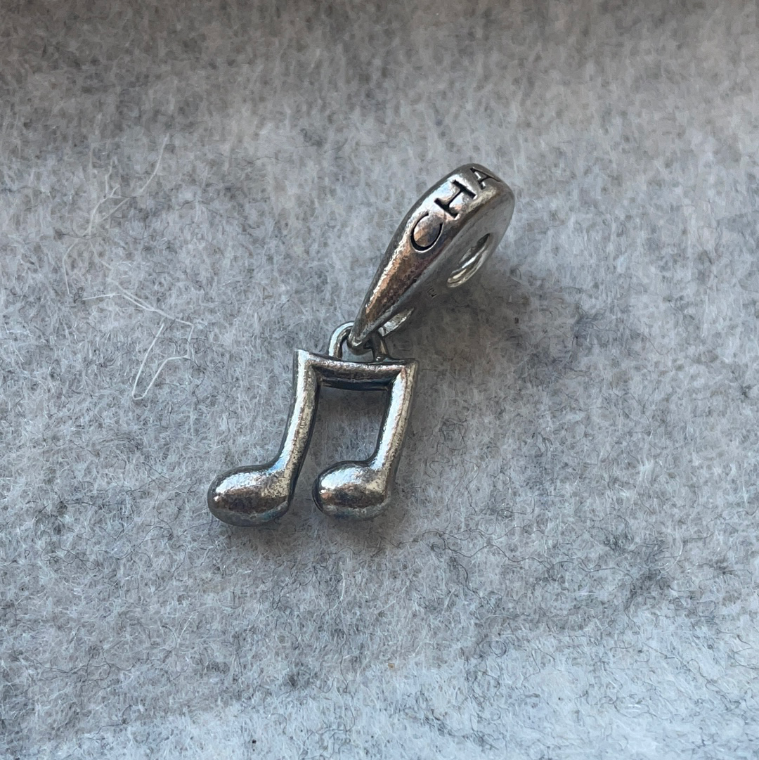 Genuine Chamilia Dangle Musical Note Charm