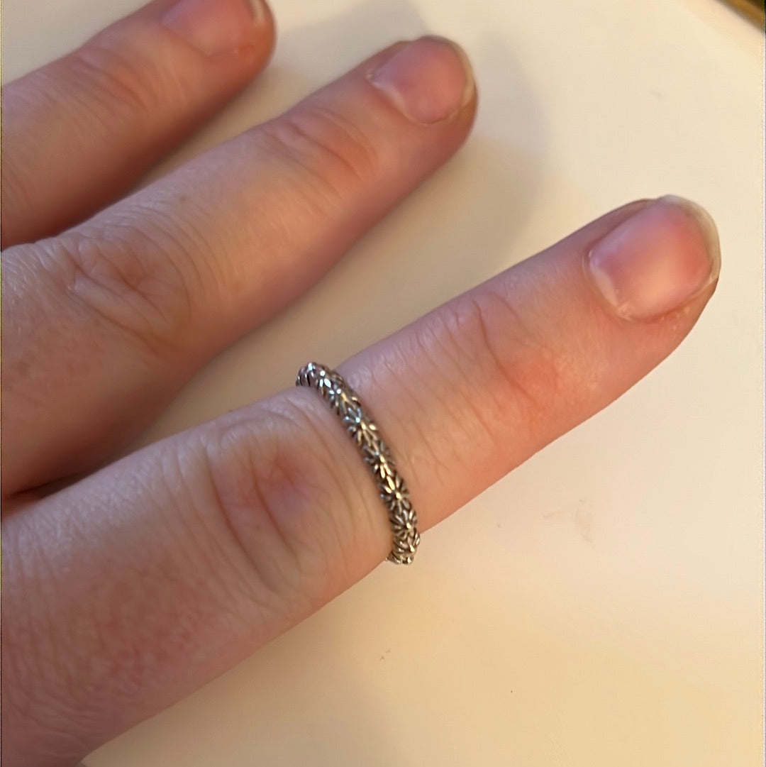 Daisy London Sterling Silver Ring size 52