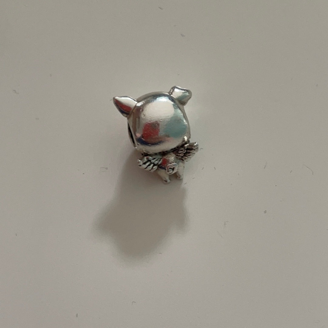 Genuine Pandora Pippo the Flying Pig Animal Charm