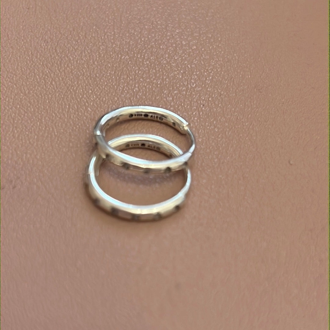 Genuine Pandora Pave Earrings Hoops CZ Eternity