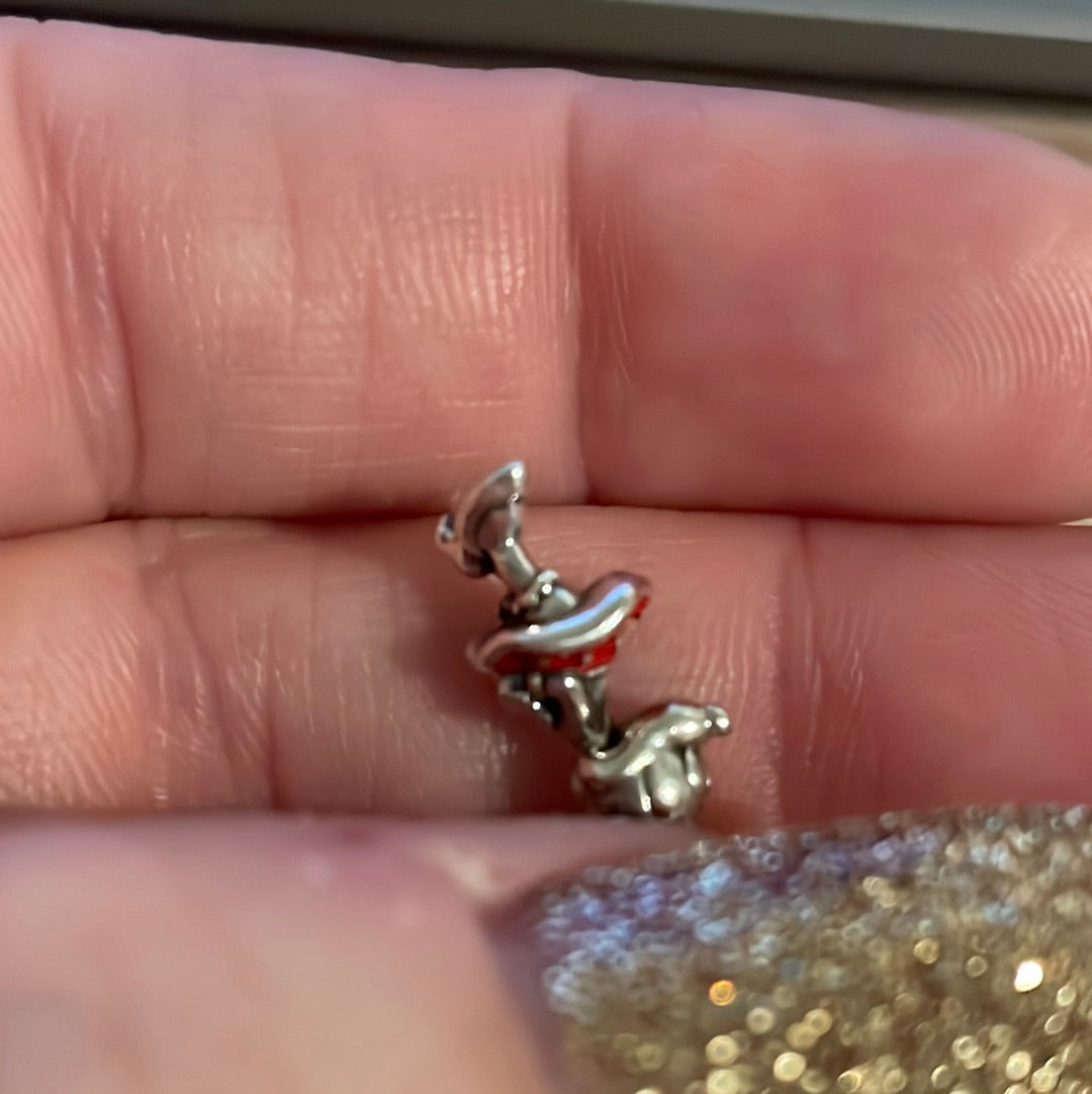 Genuine Pandora Disney Minnie Mouse Dangle Enamel Pendant  Charm