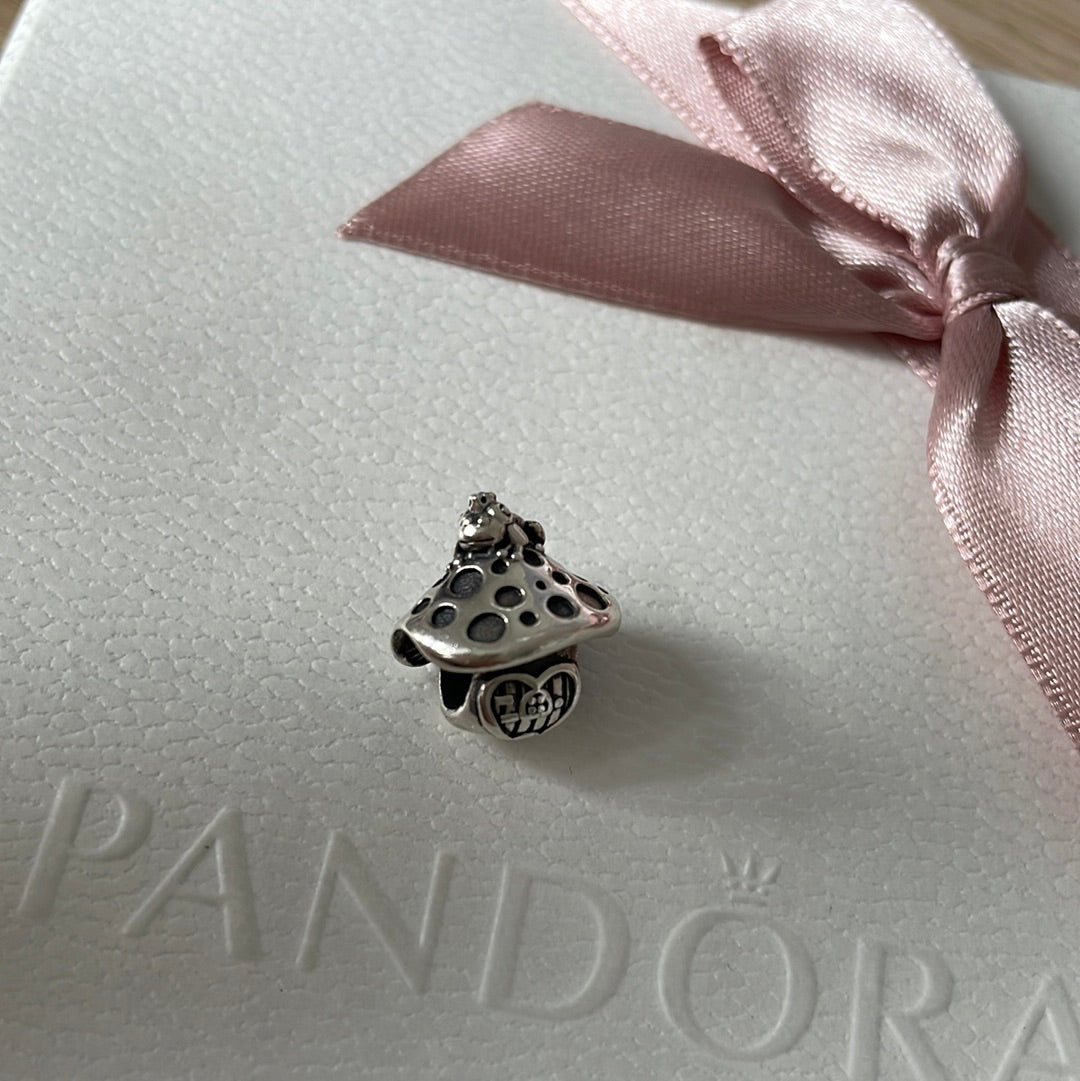 Genuine Pandora Woodland Mushroom Frog Charm