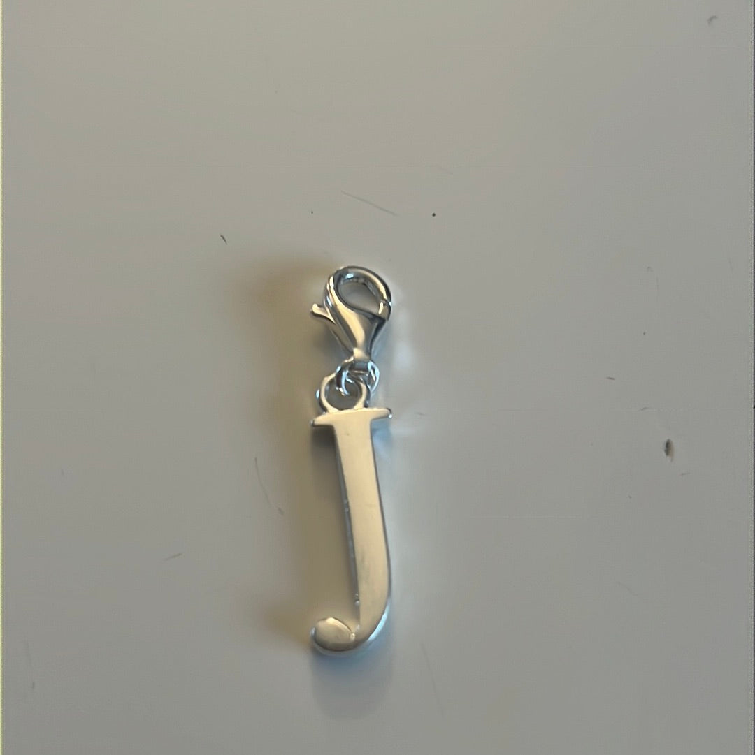Genuine Thomas Sabo Sterling Silver Letter J Initial Clip Charm