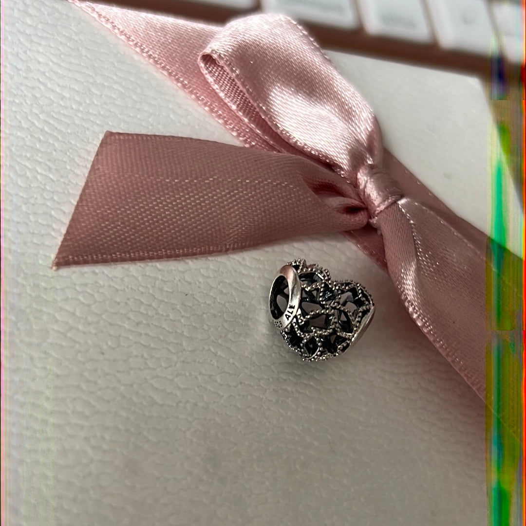 Genuine Pandora Openwork Star Flower Heart Charm