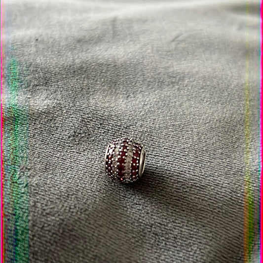 Genuine Pandora Pink and Clear Pave Line Sparkle Charm