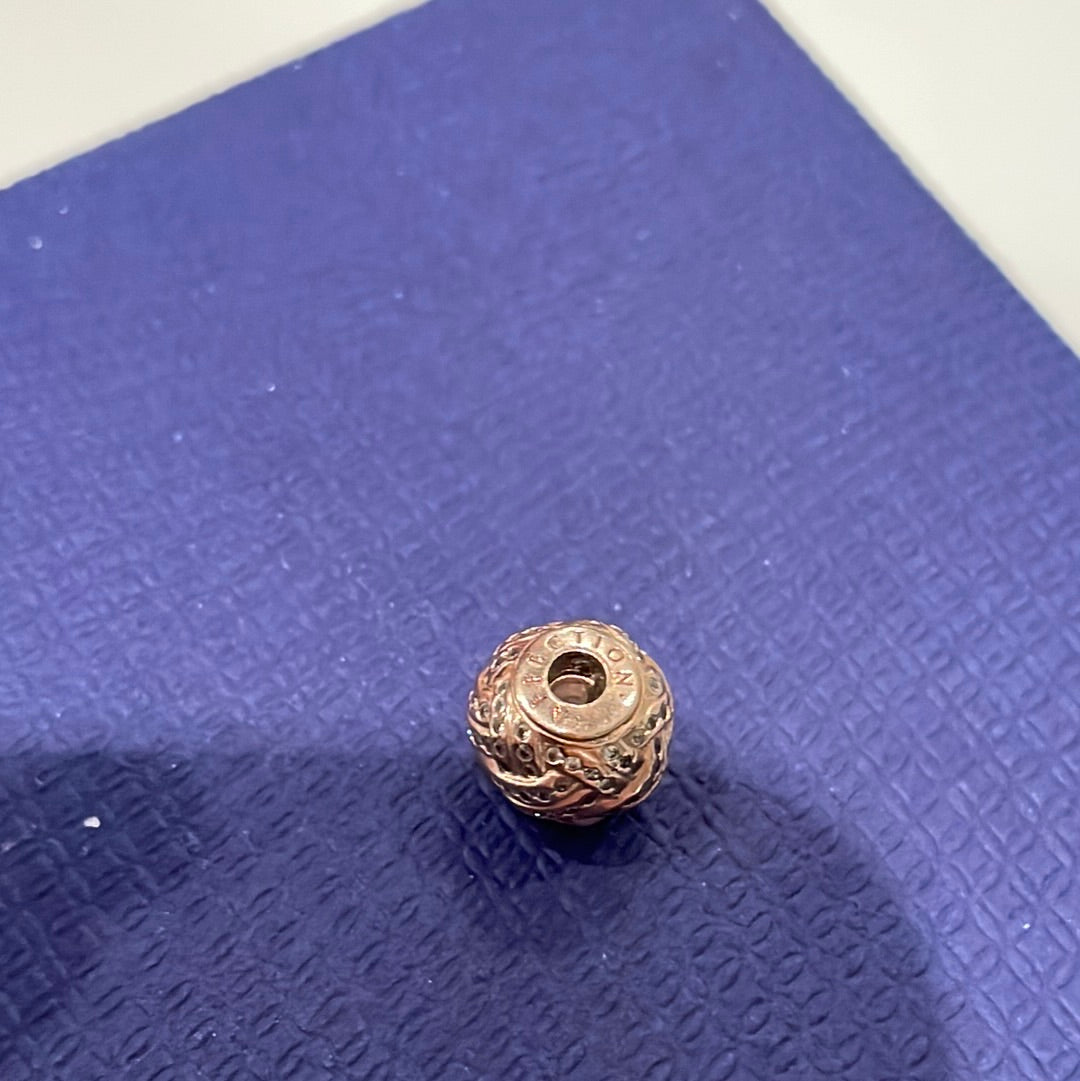 Genuine Pandora Essence Rose Gold Affection Charm