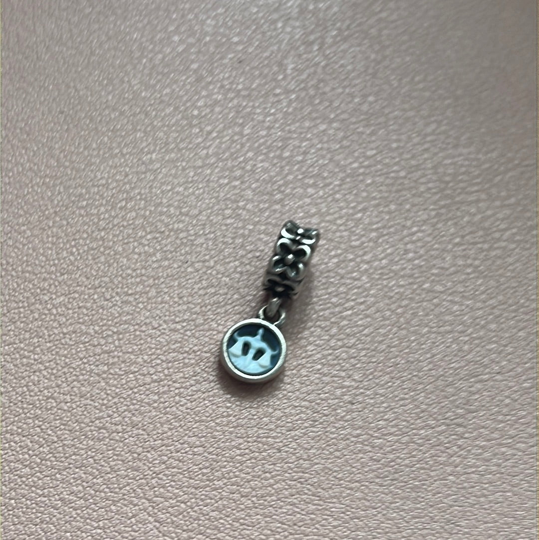 Genuine Pandora Rare HTF Cameo Libra Horoscope Charm