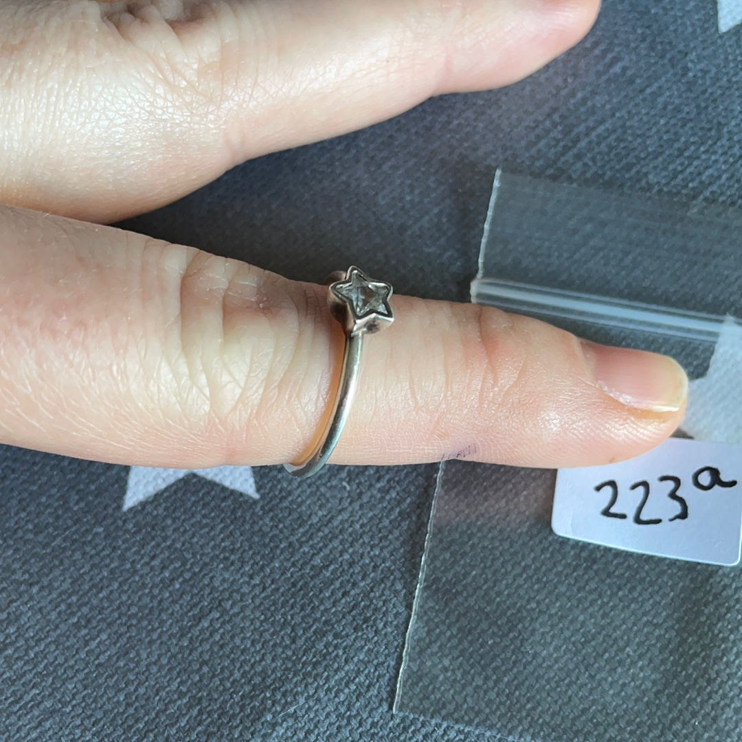 Genuine Pandora CZ Star Ring Stacker Size....
