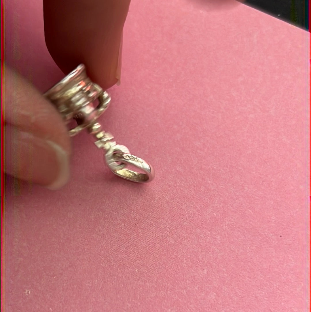 Genuine Links of London Sterling Silver London Crown Royal Charm fits RARE on Sweetie Bracelet