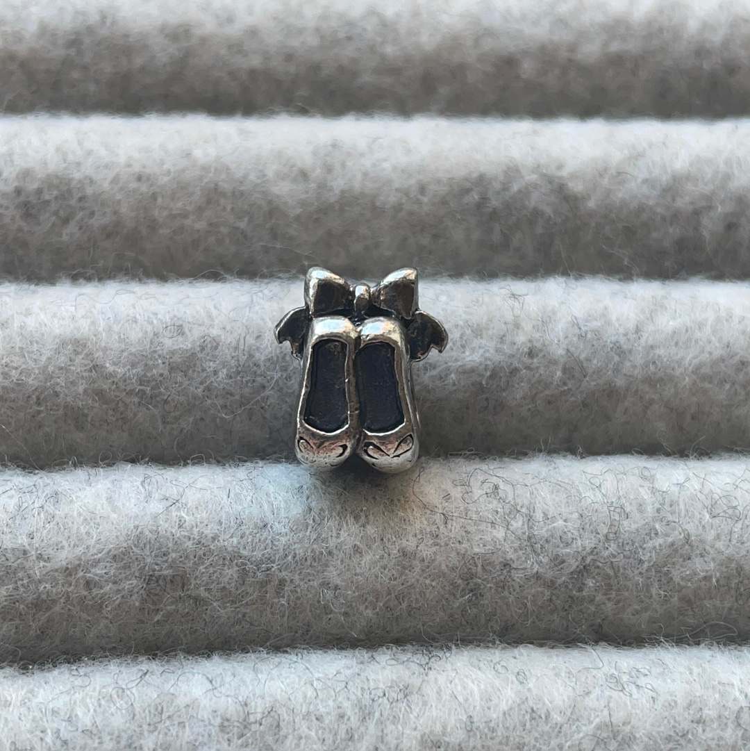 Genuine Chamilia Ballerina Dancing Shoes Charm
