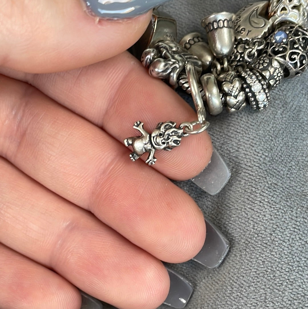 Sterling Silver Troll Dangle Charm CUTE