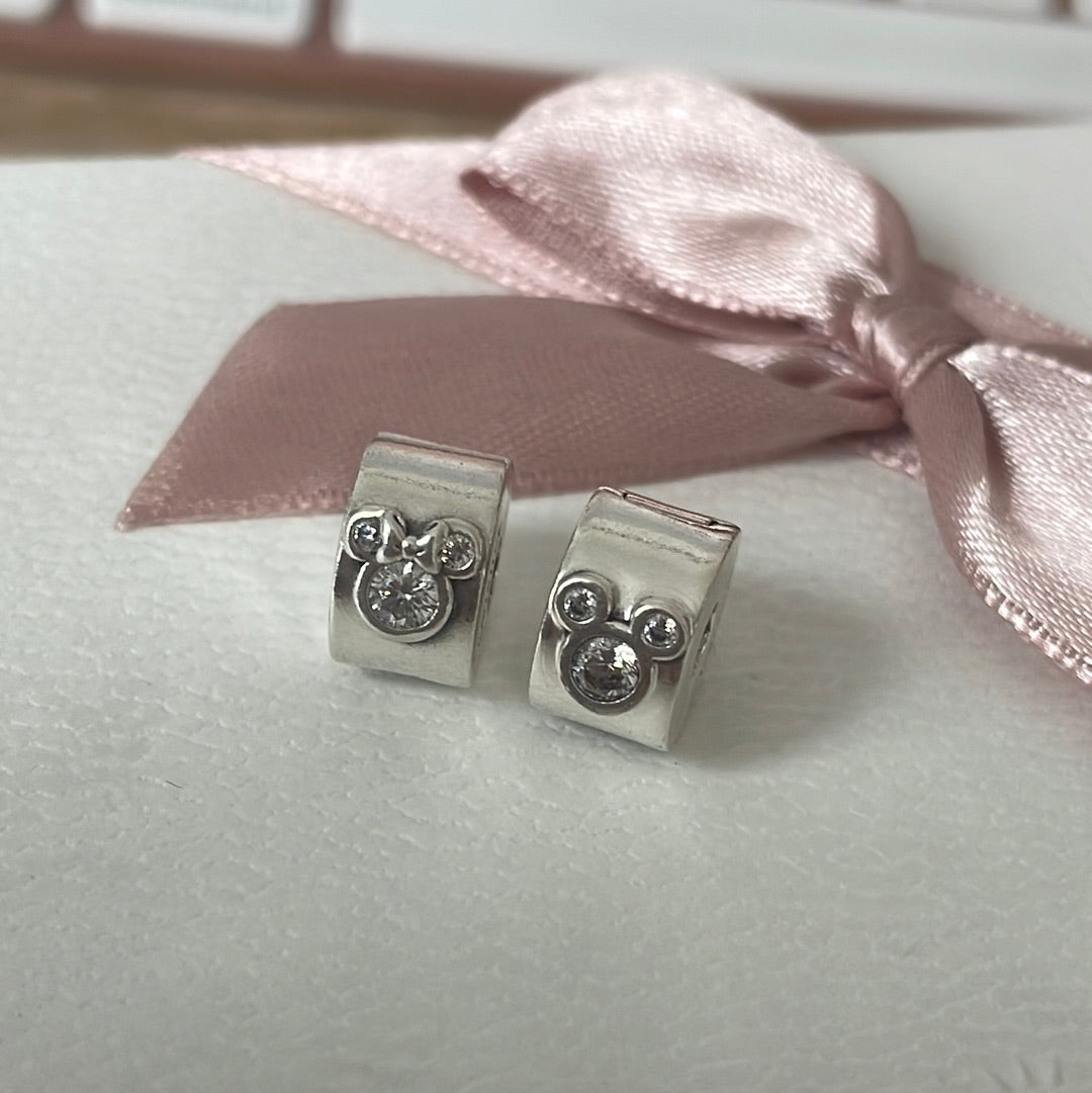 Genuine Pandora New Style Disney Minnie and Mickey Mouse Clip