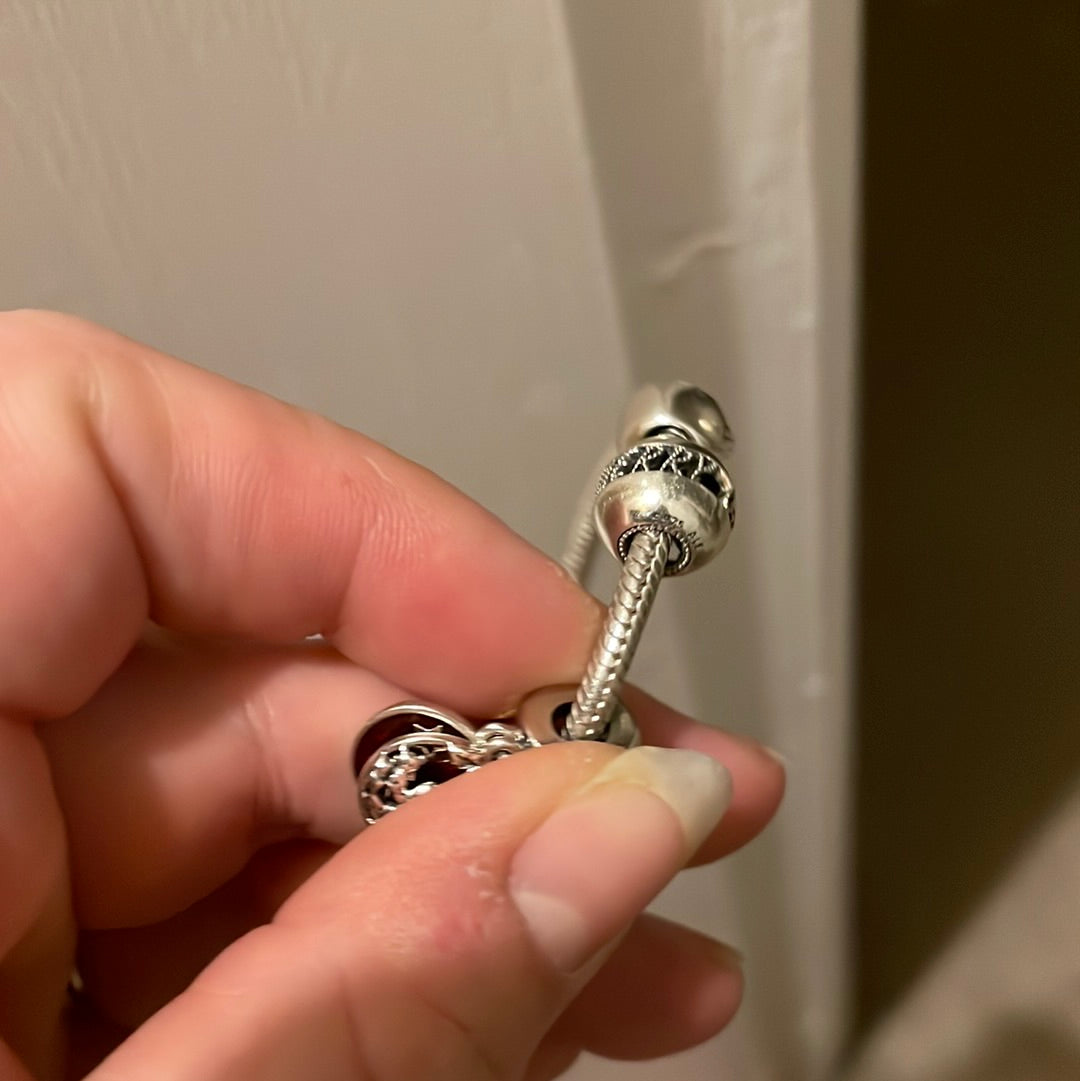 Genuine Pandora Christmas Openwork Merry Christmas Charm