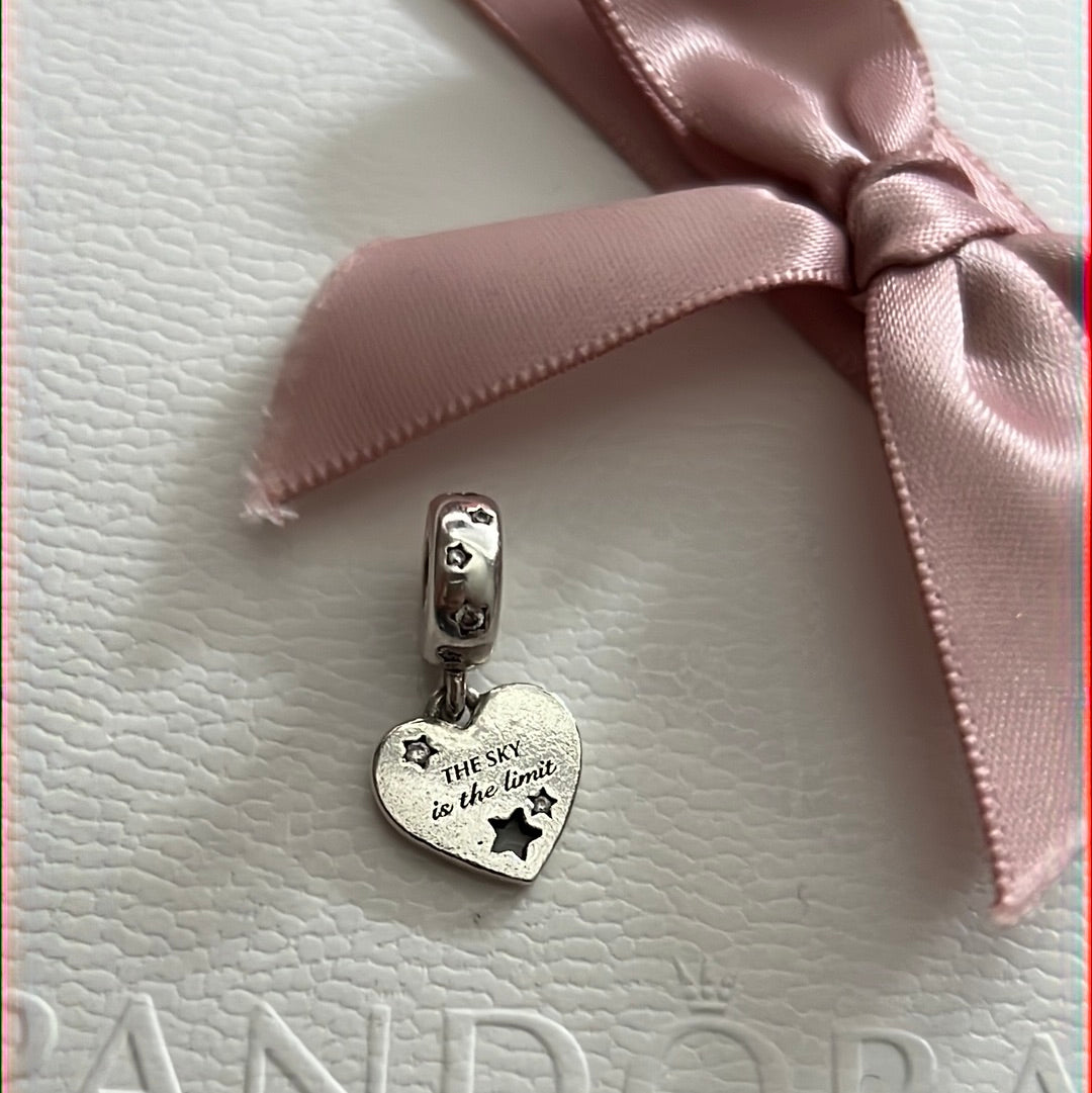 Genuine Pandora 'You did it!' - The Sky is the Limit Dangle Charm