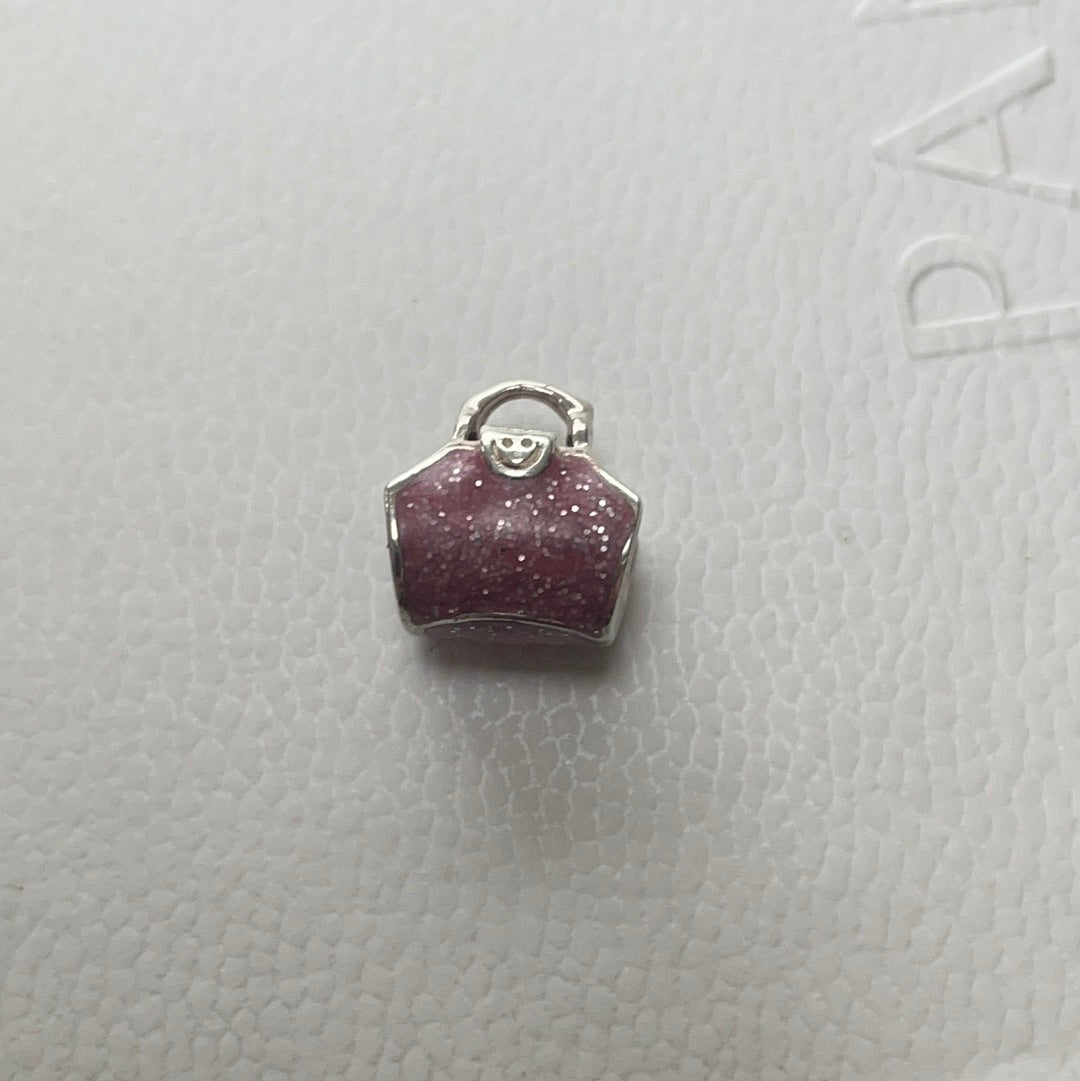 Genuine Chamilia Charm Pink enamel sparkly Handbag