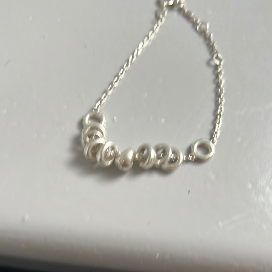 Genuine Links of London Sterling Silver Charm Sweetie Drop 16- 20cm Bracelet