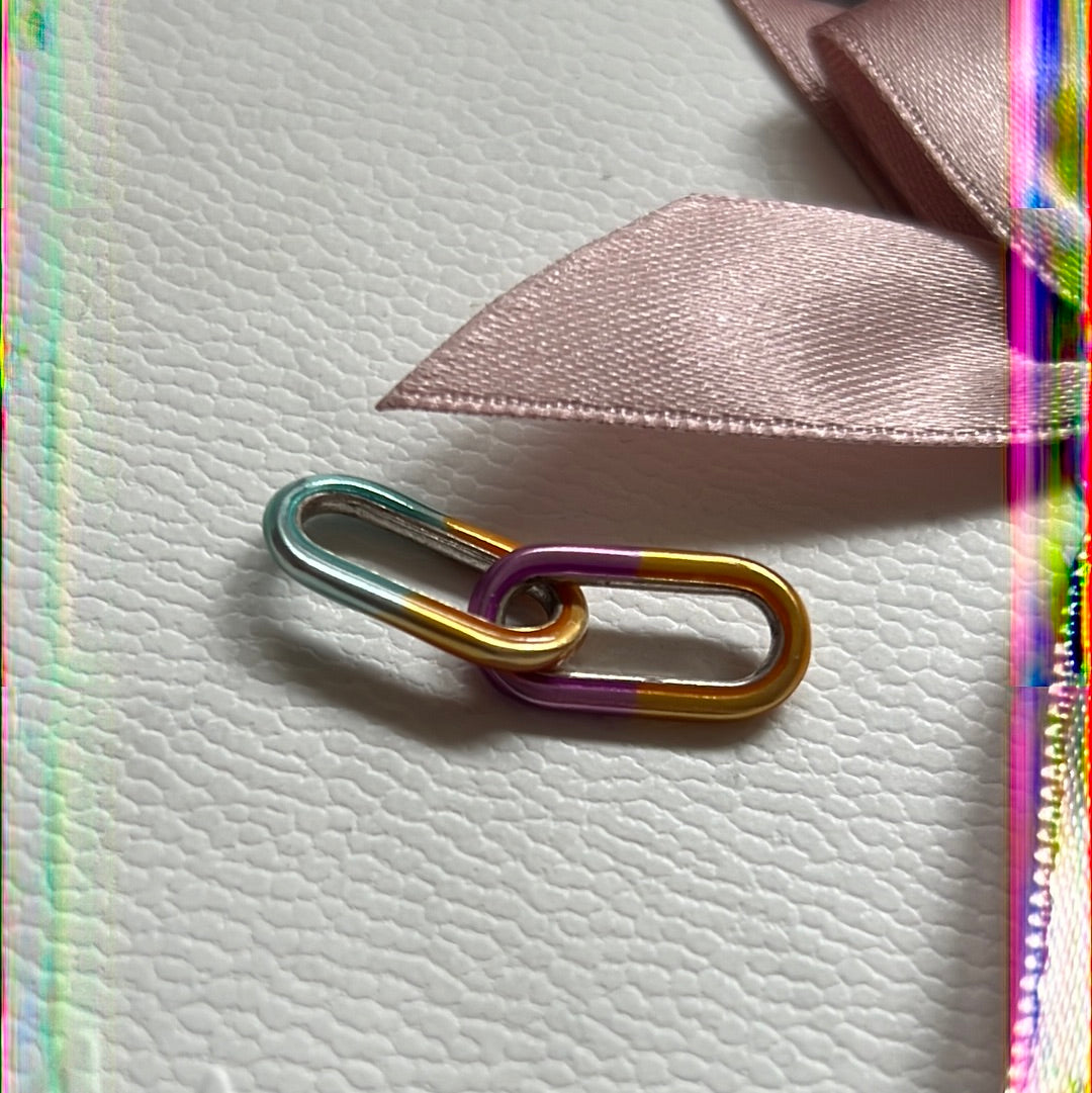 Genuine Pandora Me Essence Enamel Rainbow Chain Link