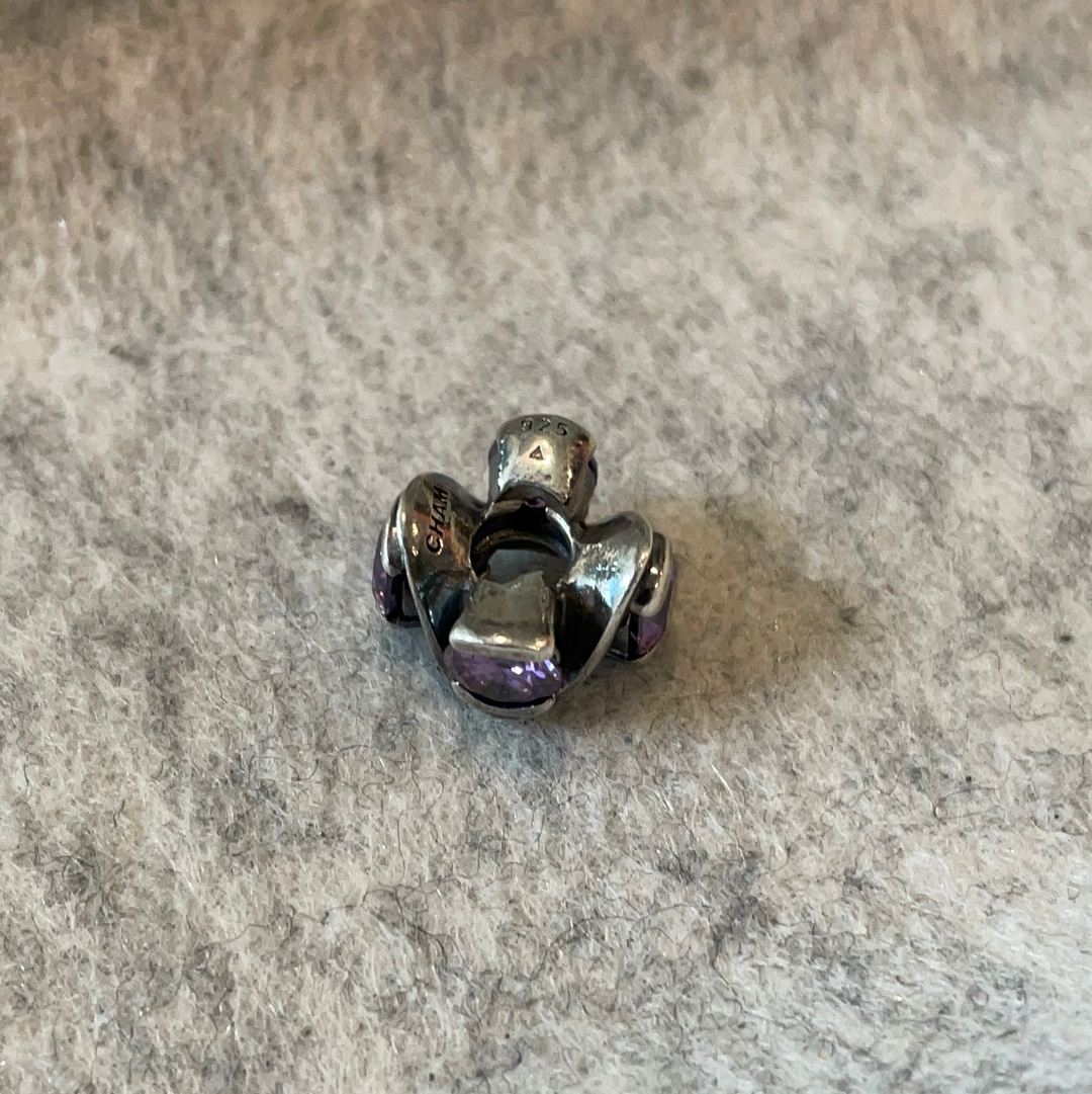 Genuine Chamilia Colour Stone Statement Swirl Abstract Charm