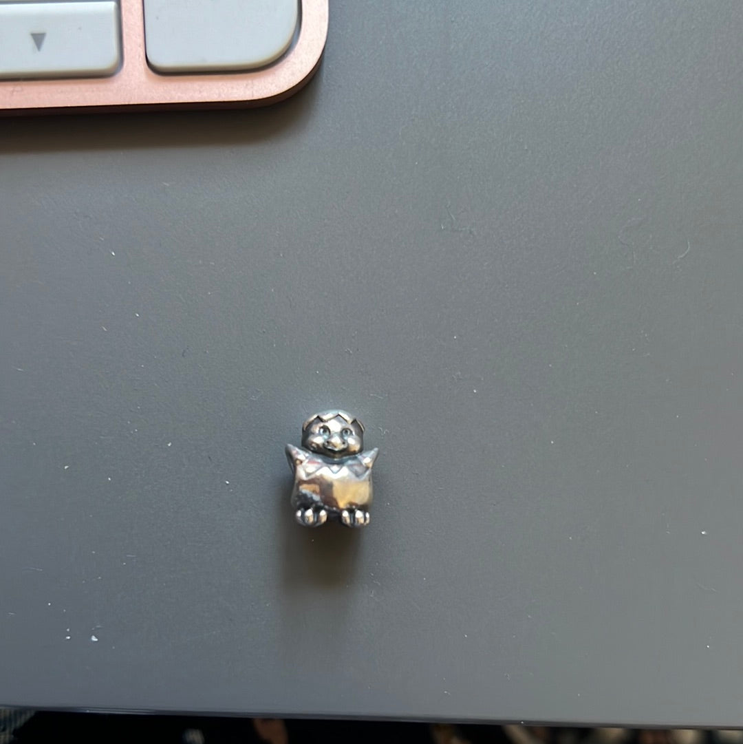 Genuine Pandora Chick in a Egg Charm Animal