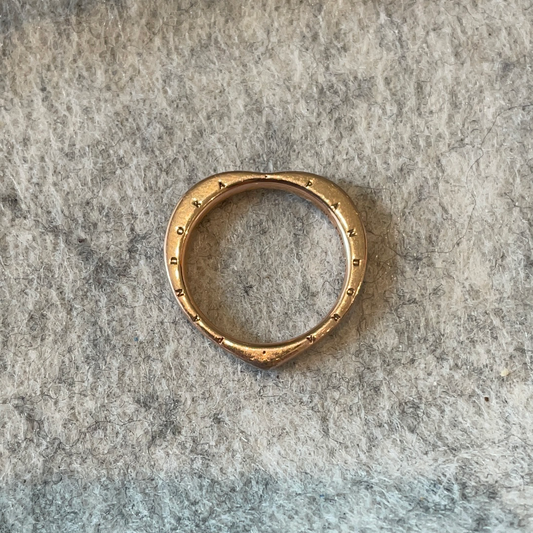 Genuine Pandora Rose Gold Heart Shaped Ring Plain 54