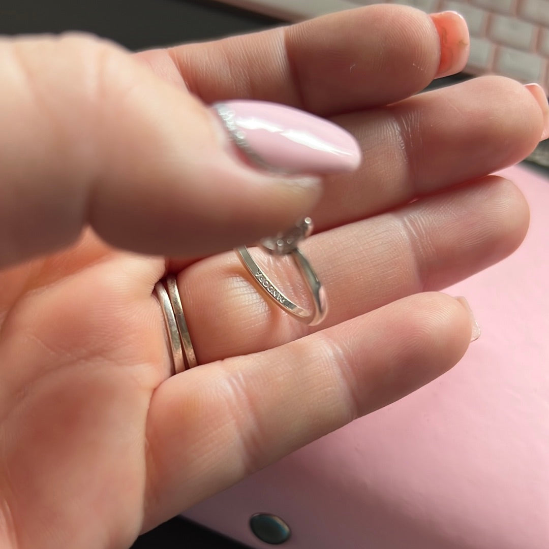 Genuine Pandora Sparkling Solitaire CZ Ring Size 52