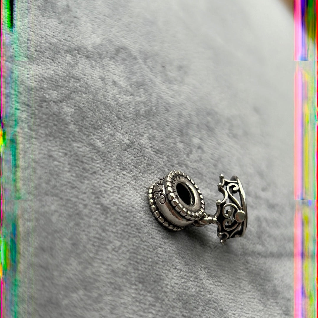 Genuine Pandora Disney Ariel Tiara Crown Dangle Charm Princess