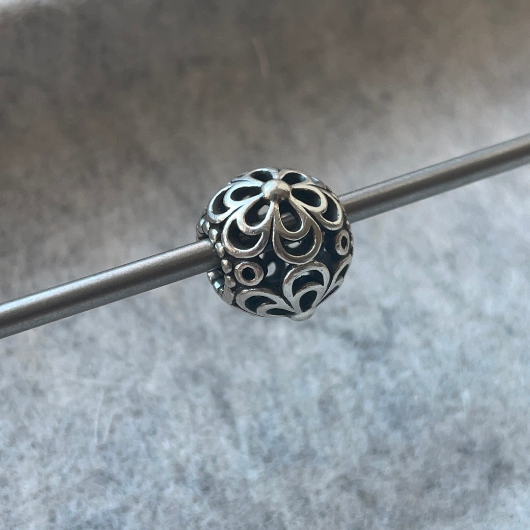 Genuine Pandora Large Flower Openwork Charm