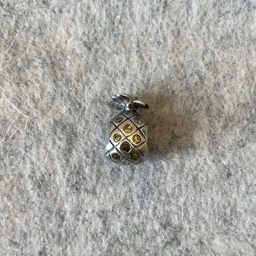 Genuine Chamilia Pave Pineapple Fruit Fertility Charm