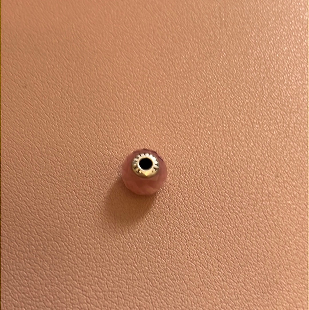 Genuine Pandora Essence Charm Pink Stone RARE HTF Sensitivity Charm