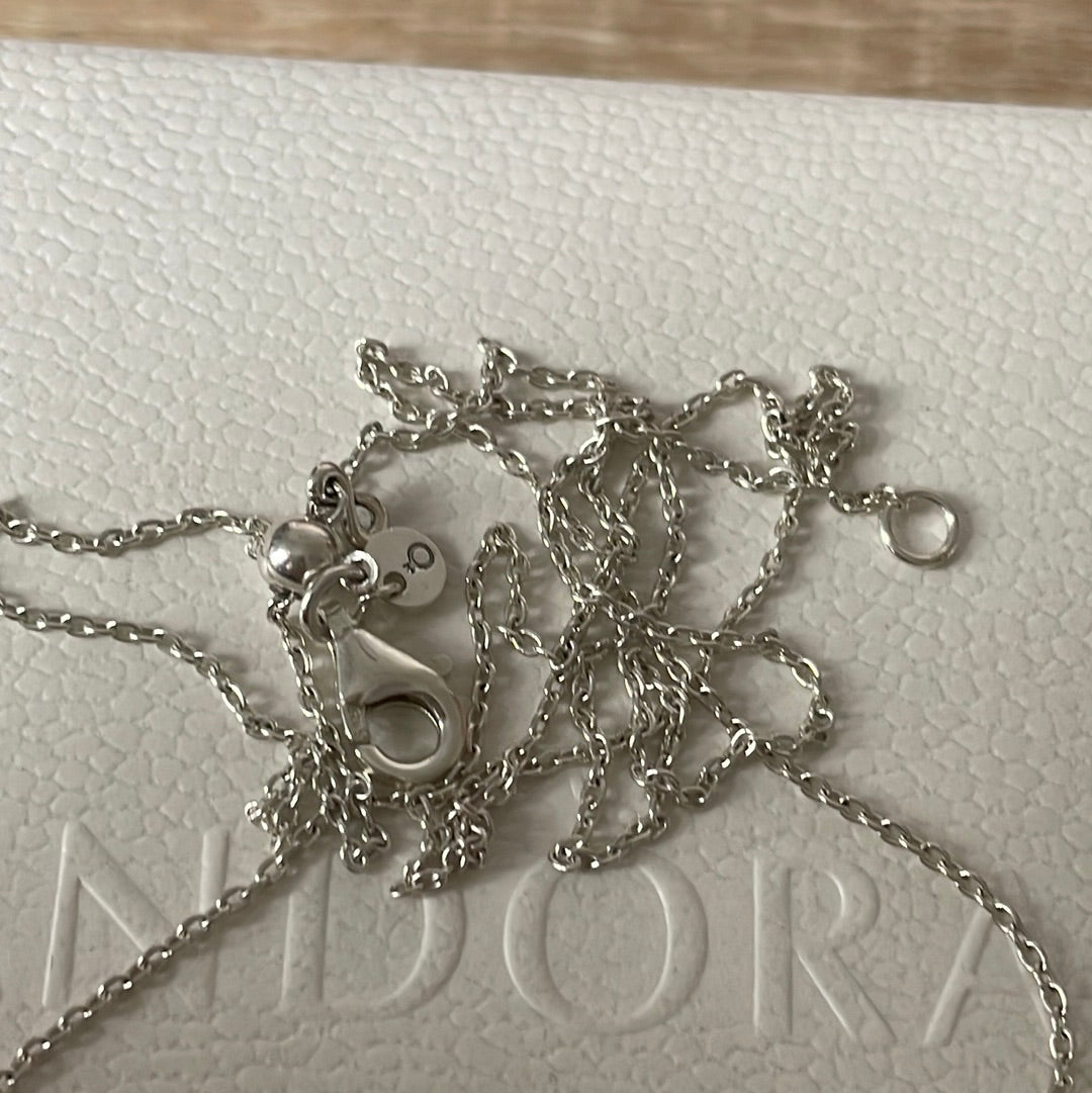 Genuine Pandora Pave Beautiful Sparkle Infinity Necklace