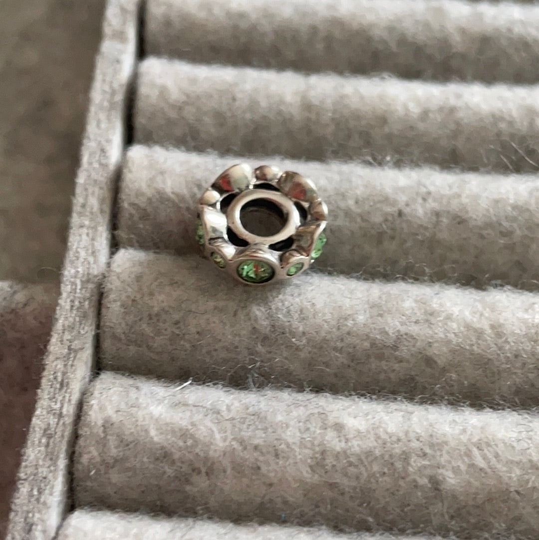 Genuine Chamilia Green Stone Spacer