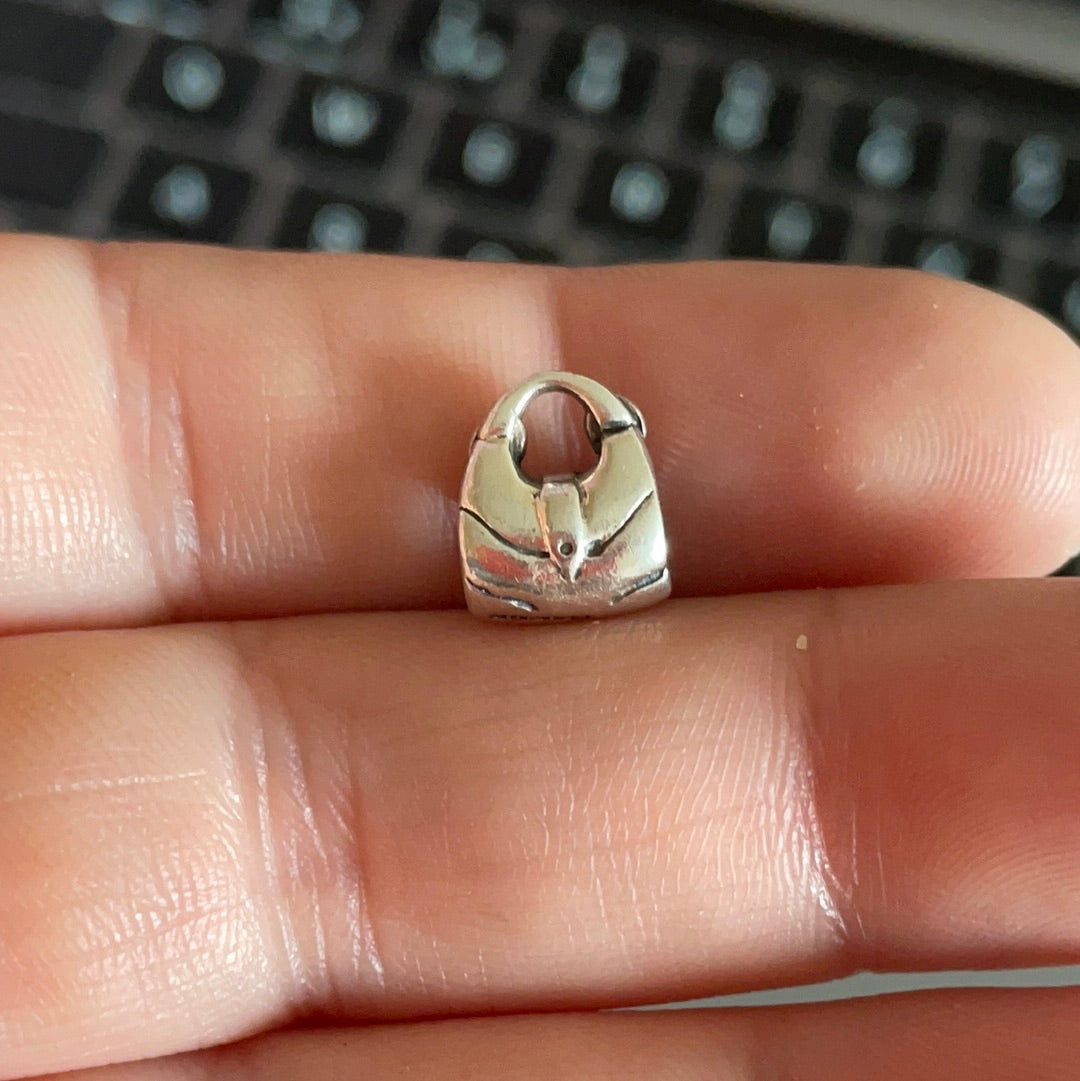 Genuine Charm Company Plain Silver Handbag Charm