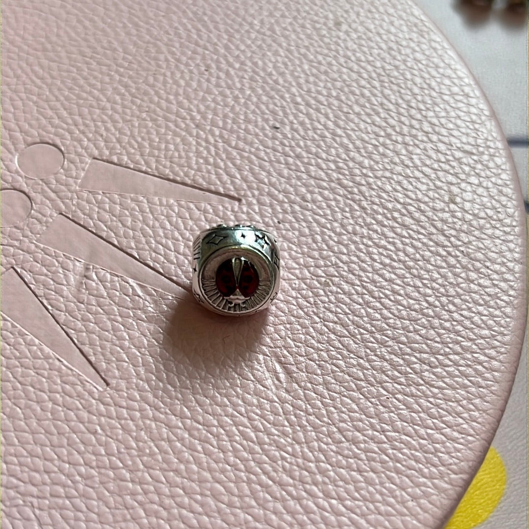 Genuine Pandora Lucky Charm Ladybird, Horseshoe and Clover