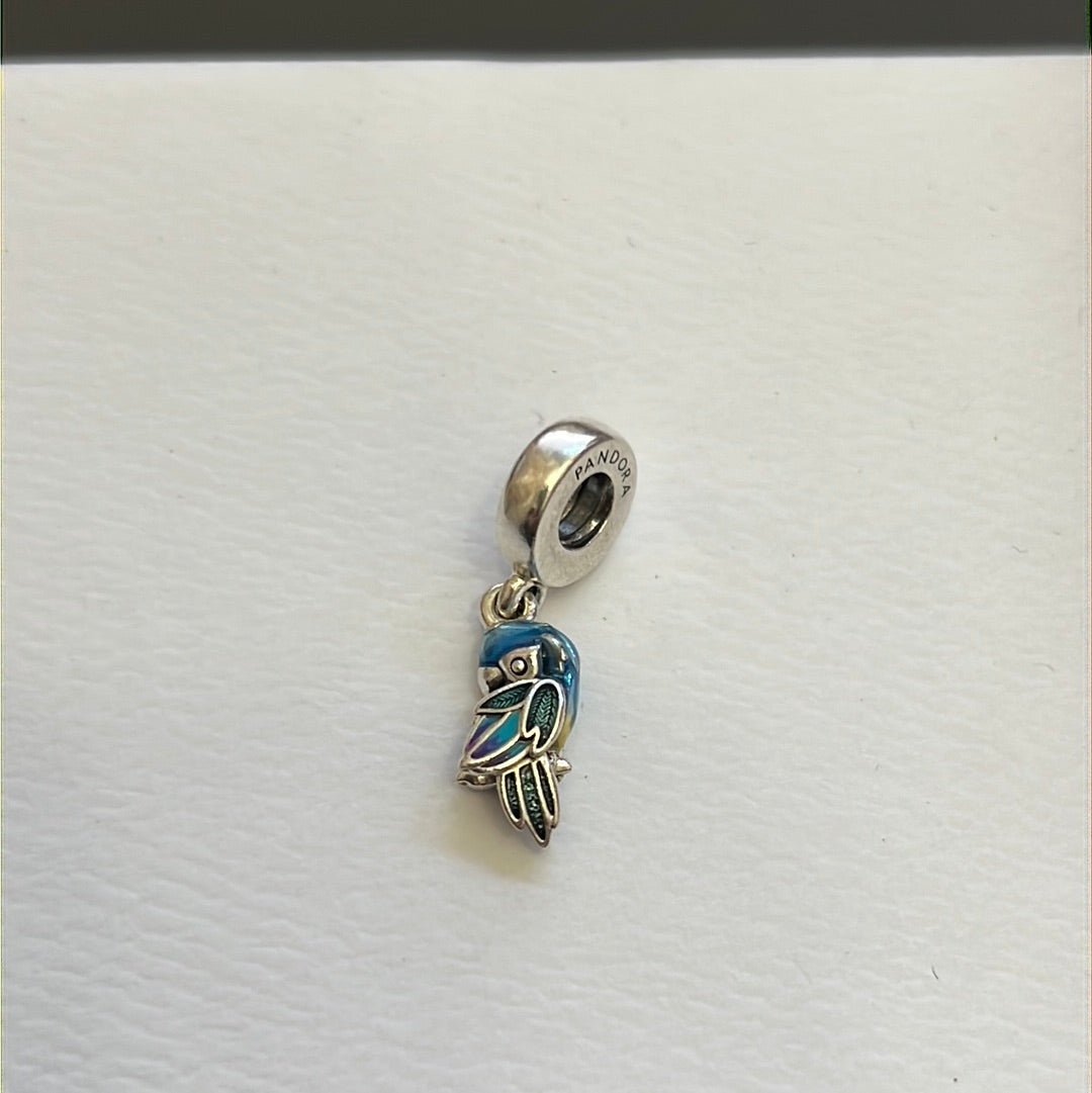 Genuine Pandora Enamel Parrot Dangle Charm