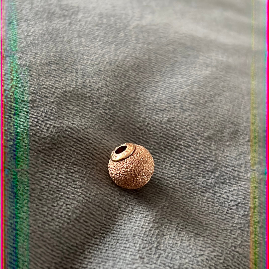 Genuine Pandora Essence Rose Gold Happiness Textured Charm