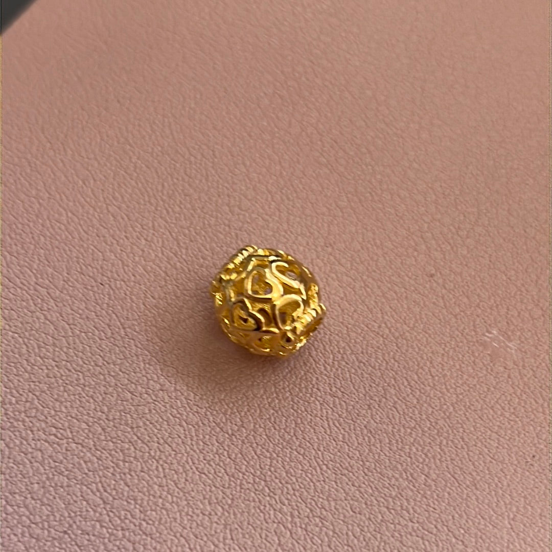 Unbranded Shine Heart Openwork Charm